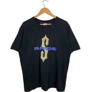 Supreme SS18 Short Sleeve Black Diamond Tee men's size Large
